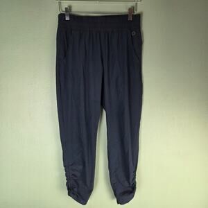 Calia by Carrie Underwood Womens Medium Blue Ruched Pants Activewear Workout Gym